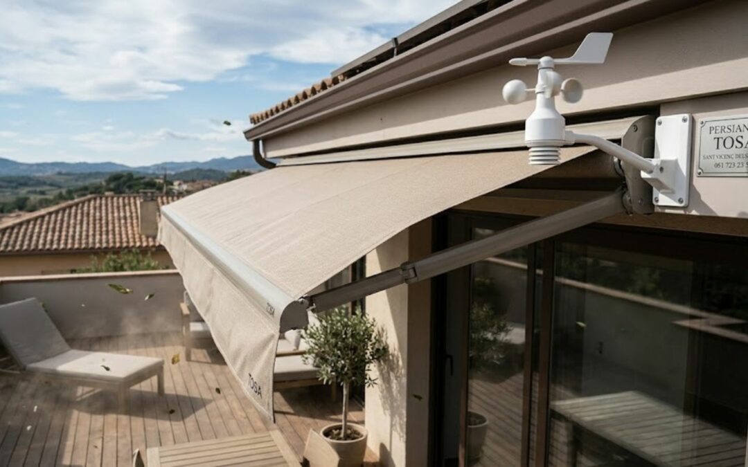 Después de 20 años reparando toldos doblados, te diré un secreto: No instales el sensor donde "quede bonito", instálalo donde el viento pegue primero. Muchos instaladores novatos colocan el sensor resguardado por una columna para que no se vea, y cuando el viento llega al toldo, el sensor ni se ha enterado. La clave está en la exposición real.